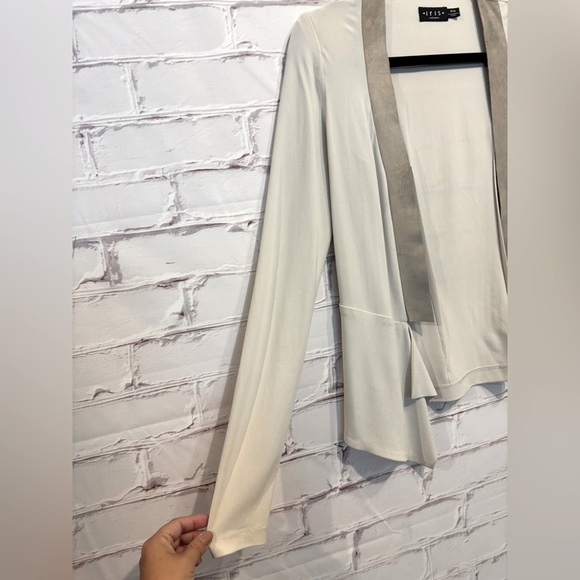 Iris Setlakwe Women’s Open Front Cardigan – Petite Small - Picture 3 of 5